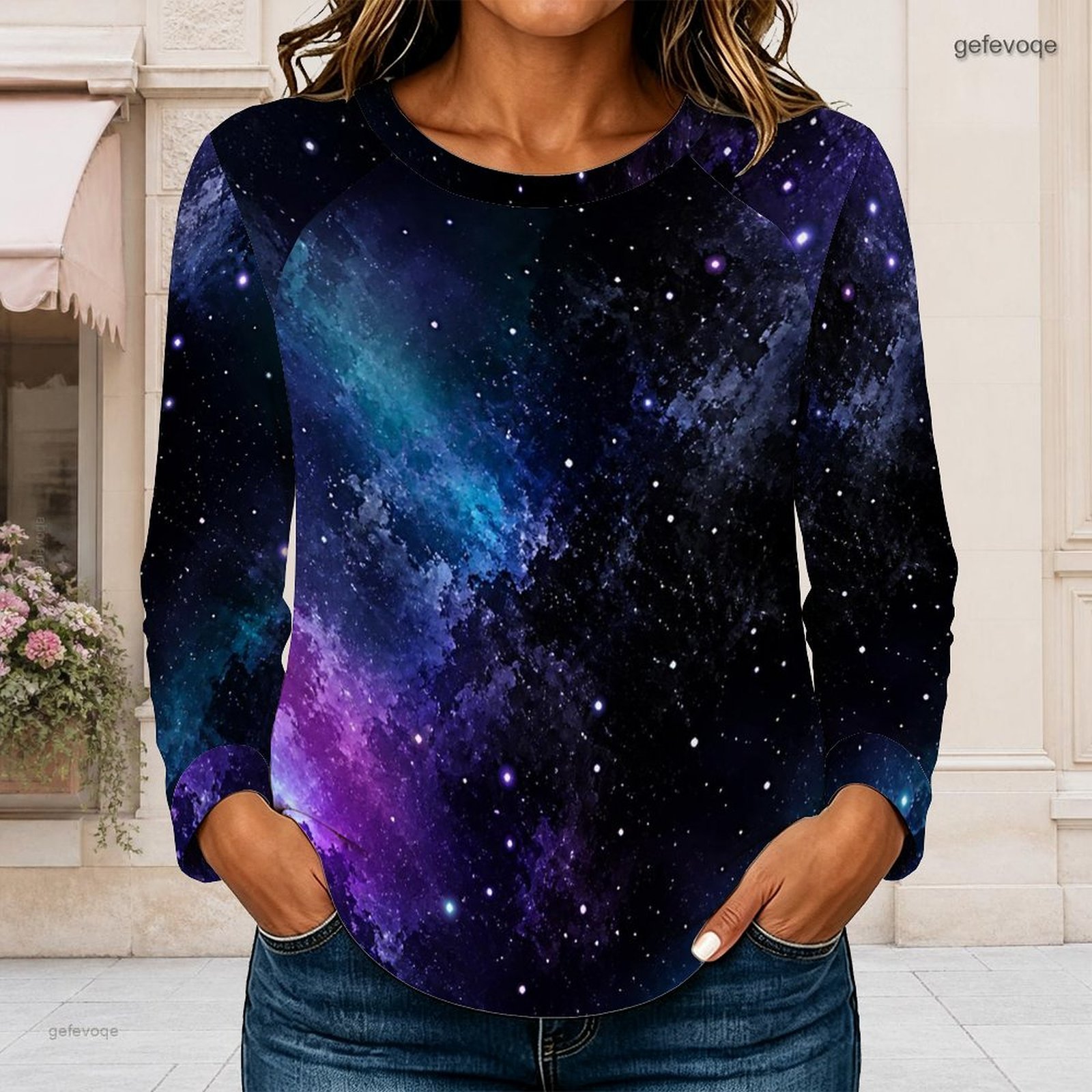 Blouses - Maglietta da donna a maniche lunghe