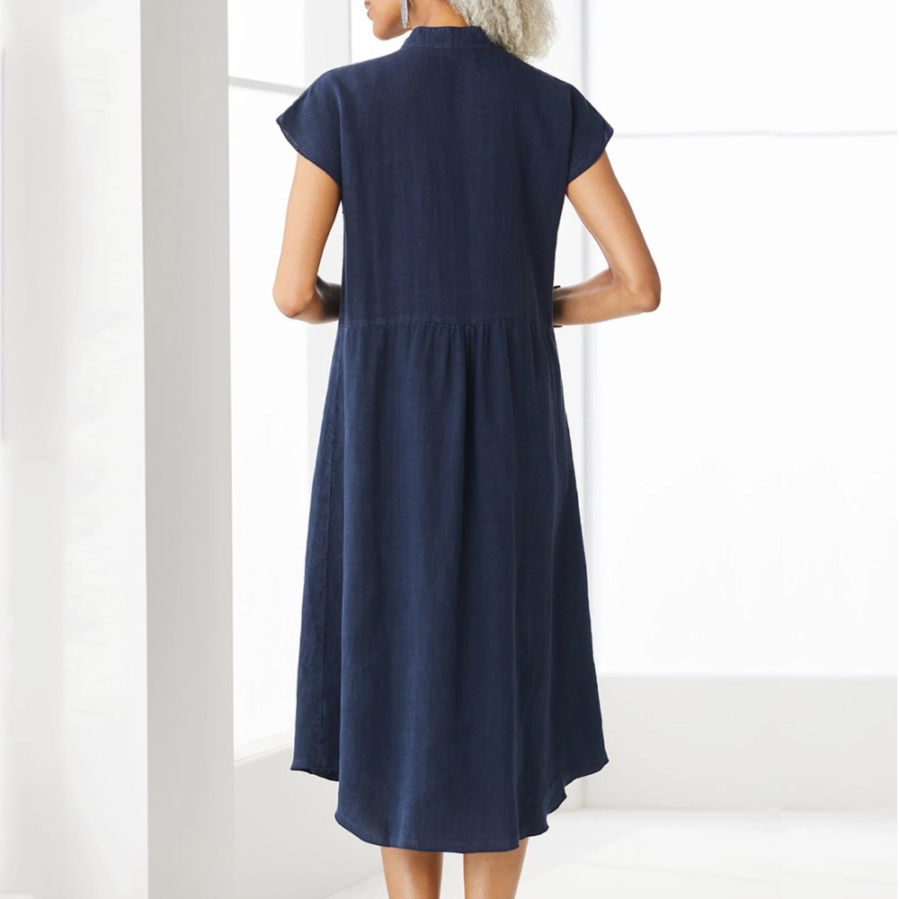 Abito Camicia Nero Casual da D - Casual Loose Linen Shirt Dress recensione e prezzo